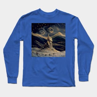 Starry Night Above The Shrieking Shack Long Sleeve T-Shirt